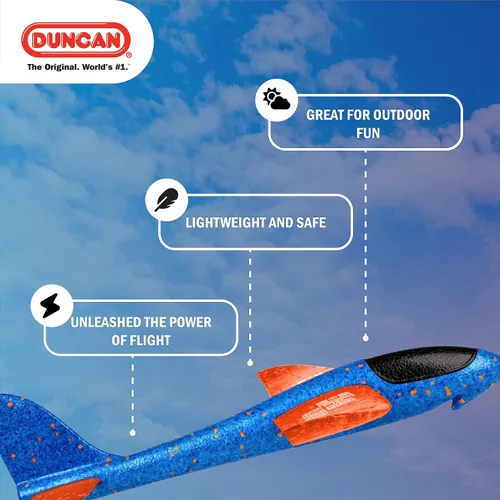 Vista 4 de Duncan Planeador X-14 - Naranja con alas azules
