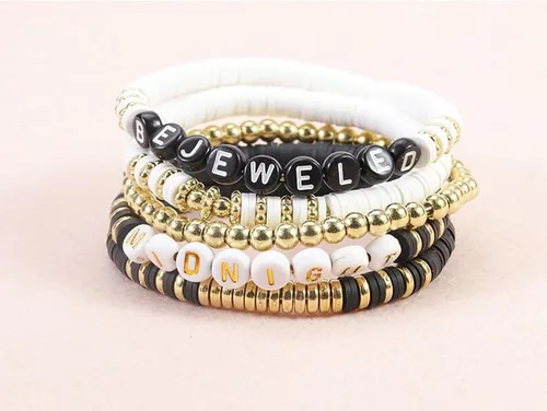 Vista 3 de TS Swift Merch Taylor Pulsera Amante Era Swift Outfit Little Words Project Bracelet Eras Tour Outfits 1989 Taylor Album Inspirado Pulsera Amistad