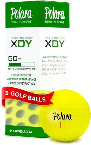 Vista 12 de Polara Self-Correcting Golf Balls – High-Performance Golf Balls with Soft Feel, Anti-Slice & Hook Correction, Exceeds USGA Limits, Dimple Design for