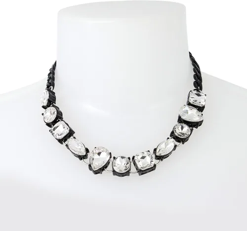 Vista 2 de Steve Madden Collar con peto de piedra, Metal Vidrio, No es una piedra preciosa
