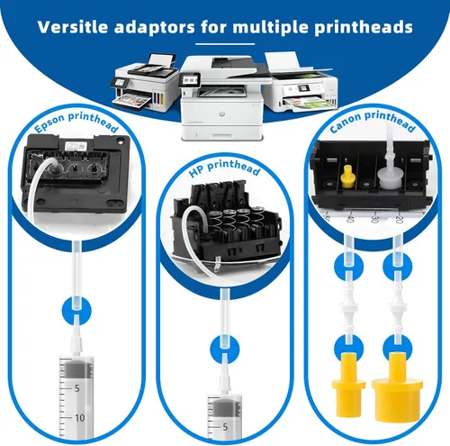 Vista 3 de Kit de limpieza de cabezal de impresora, 5.1 fl oz, el mejor kit de limpieza de impresora para limpieza de boquillas de impresora Epson, kit