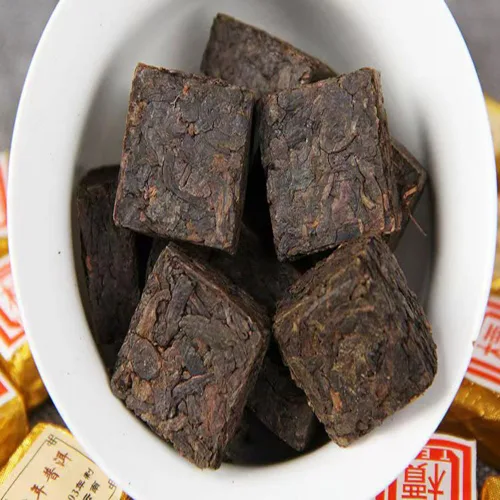 Vista 6 de Pu'er Xiaotuo Tea 2003 Jiazi Xiaofang Brick Pu'er Tea 10.58 oz Té cocido Mini té de ladrillo Xiaofang 03 Aged Fermented Yunnan Ripe Pu Erh,Compact