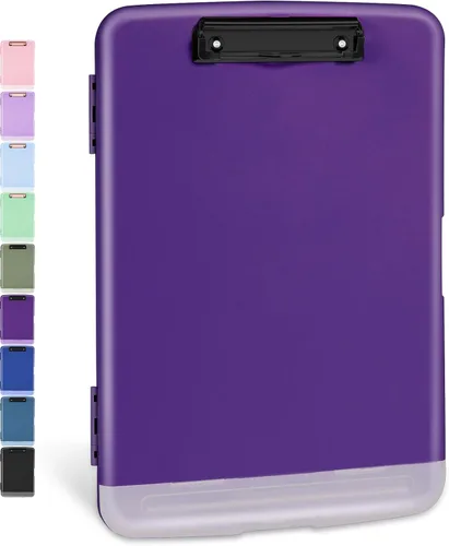 Vista 15 de Sooez Portapapeles con almacenamiento, tableros de clip de alta capacidad de 8.5 x 11 pulgadas con almacenamiento, carpeta de portapapeles
