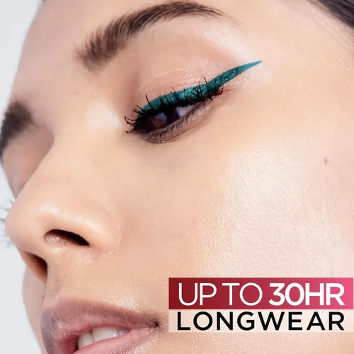 Vista 2 de L'Oreal Paris Cosmetics Makeup Infallible Grip Delineador de ojos de fieltro de precisión, resistente a las manchas, delineador de ojos impermeable