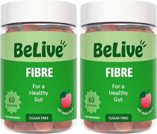 Vista 10 de BeLive Gomitas de fibra para regularidad y salud digestiva, cero azúcar, 60