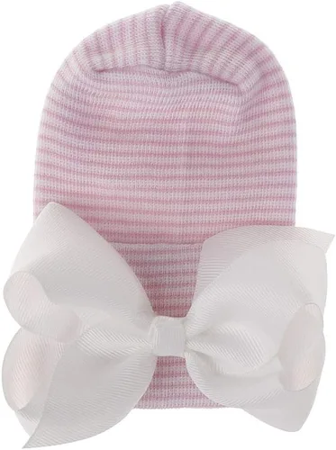 Vista 3 de upeilxd Gorro de bebé recién nacido, gorro de punto de doble capa para bebés y niños pequeños, para bebés de 0 a 3 meses, (multiple Colour)