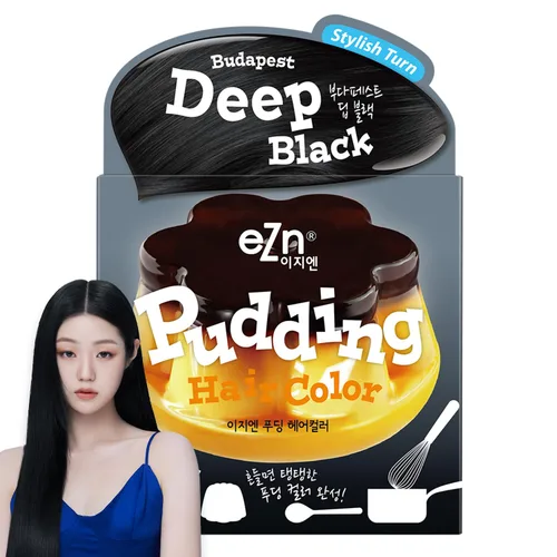 Vista 28 de eZn Tinte para el cabello con pudín (beige ceniza) - Tinte coreano