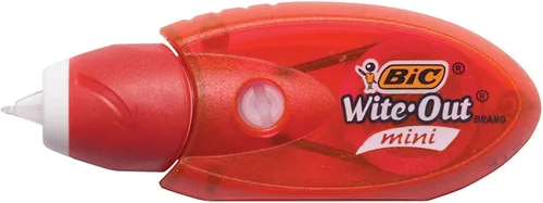 Vista 4 de BIC Wite-Out Corrector en cinta en miniatura, blanco, 2 unidades paquete de de 4
