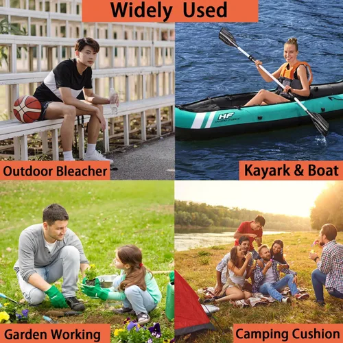 Vista 7 de Indoor & Outdoor Folding Chair Cushion Without Back Support, Foldable Portable Stadium Seat,Chair Cushion for Sports Events, Outing