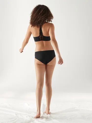 Vista 2 de True & Co Sujetador de espalda cruzada con encaje triangular para mujer