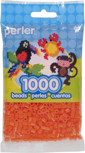 Vista 7 de Perler 80-15213 Cuentas fusibles para manualidades, 1000 piezas, naranja albaricoque