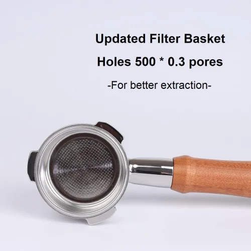 Vista 3 de 51mm Portafiltro sin fondo de 3 orejas compatible con CASABREWS CM5418 y serie 3700 con cesta de filtro de capacidad de doble disparo en acero