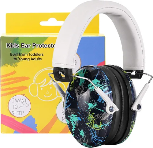 Vista 15 de PROHEAR 032 2.0 - Auriculares con cancelación de ruido para niños - Reducción de ruido de 25dB - Orejeras ajustables de protección sensorial