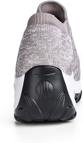 Vista 5 de Zapatos deportivos para caminar de malla para mujer, diseño moderno con cámara de aire, sin cordones, zapatos para bailar jazz, zapatos de baile