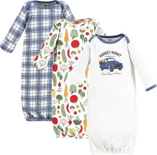 Vista 32 de Touched by Nature - Camisones unisex de algodón orgánico para bebé