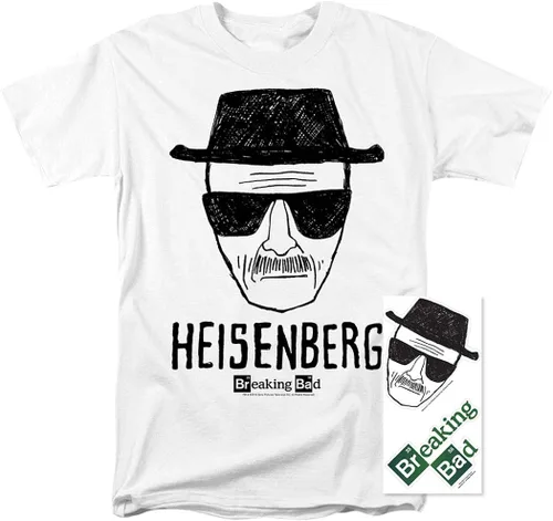 Vista 2 de Breaking Bad Heisenberg - Camiseta y pegatinas dibujadas a mano