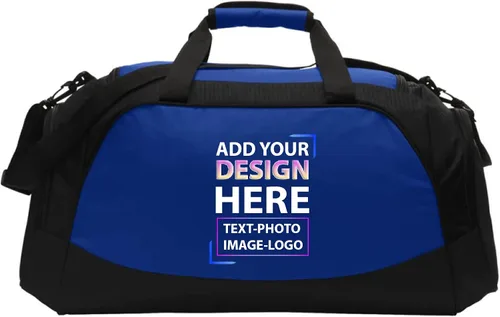Vista 4 de Artist Shot Bolsas de lona activas personalizadas para hombres y mujeres, añade tus propias imágenes y texto a tu bolsa de gimnasio, bolsa de viaje