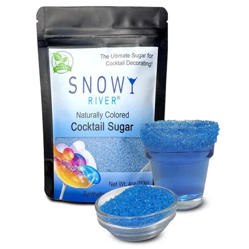 Vista 40 de Snowy River Americas Cocktail Sugar - Rimmer de cóctel Kosher todo natural, rojo, blanco y azul y recortador de café (americanas, bolsa de 1 libra)