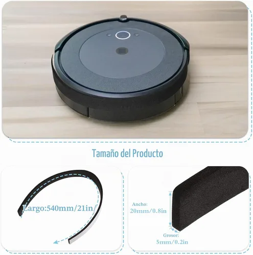 Vista 3 de Outus Protector de vacío robot protector de parachoques suave 4 piezas