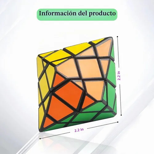 Vista 9 de UMESCENE - Cubo hexagonal de dipirámide de 3 x 3 velocidades, cubo mágico de 3 x 3, rompecabezas de doble cono