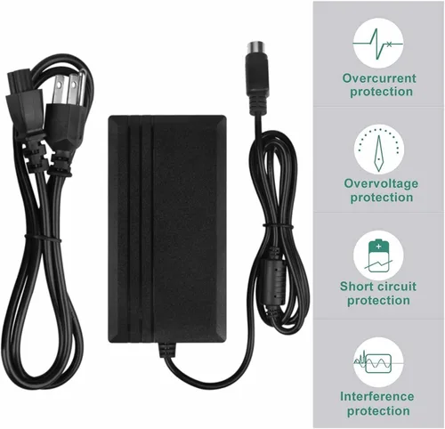 Vista 2 de Adaptador de CA compatible con Epson TM-U220A TMU220A POS Cable de alimentación de impresora de recibos PSU