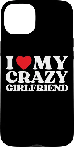 Vista 9 de Funny I Love My Crazy Girlfriend I Red Heart My Crazy GF - Carcasa para iPhone 17