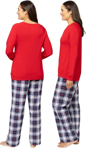 Vista 3 de PajamaGram Womens Pajama Sets Flannel - Women's Sleepwear Sweatshirt Set