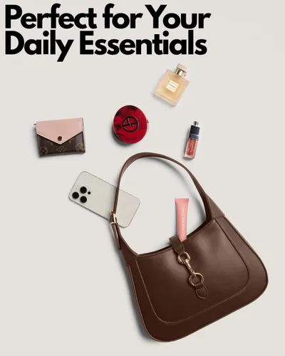 Vista 3 de Shoulder Bag for Women - Small Shoulder Purses - Top Handle Structured Handbags - Adjustable Strap Vegan Leather