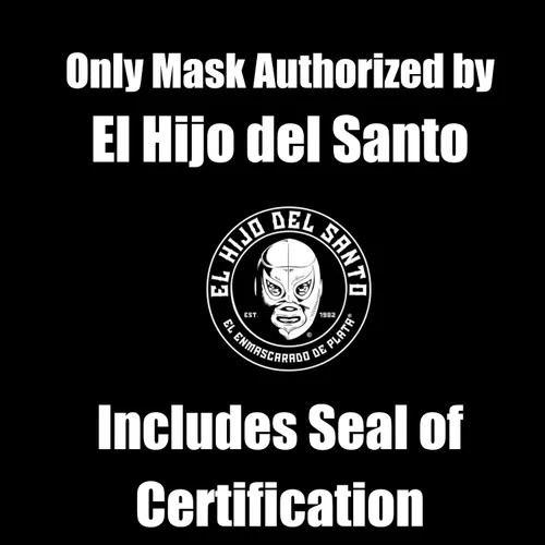 Vista 9 de EL HIJO DEL SANTO Máscara - Máscara Adulto - Del Luchador MexicanoLuchador - Hecho a mano en México - Para disfraz de fiesta - Mascara de Lucha