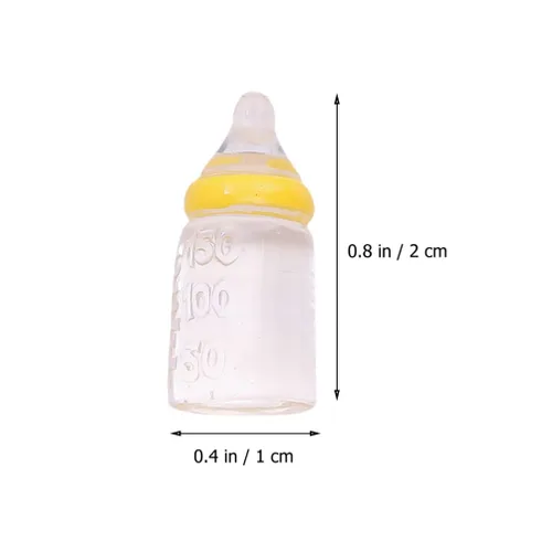 Vista 9 de 30 Uds. Miniatura Baby Shower Favores Mini Biberón Plástico Baby Bottle Candy Bottle Boy Girl Recién Nacido Bebé Bautismo Decoración Fiesta