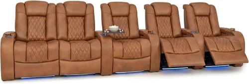 Vista 79 de Seatcraft Asientos de cine en casa Virtuoso LT Tawny Single reclinable Leonado