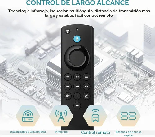 Vista 12 de Mando a distancia de repuesto para televisores inteligentes FireStick/Cube Negro
