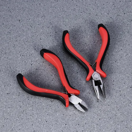 Vista 5 de Jewelry Pliers Set Metal Tool Kit for Beading and Making 3 Pieces