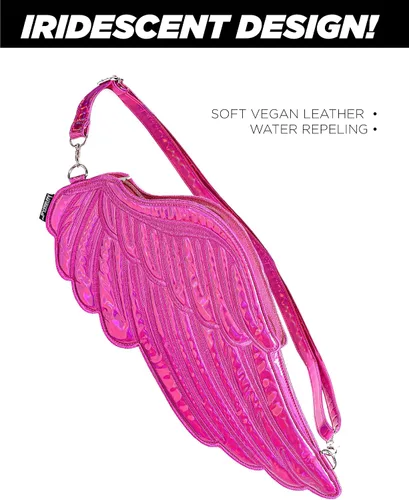 Vista 2 de Fydelity Quiver Wings - Mochilabandolera cruzada para mujer, bolsa de festival para mujer, bolsa de rave, bolsa cruzada retro, linda riñonera