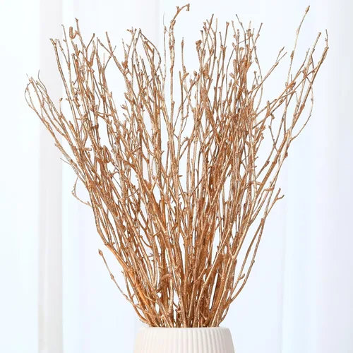 Vista 10 de 40 ramitas de abedul secas reales, ramas de abedul decorativas blancas de 17 pulgadas para jarrón, centro de mesa, decoración de boda, palos