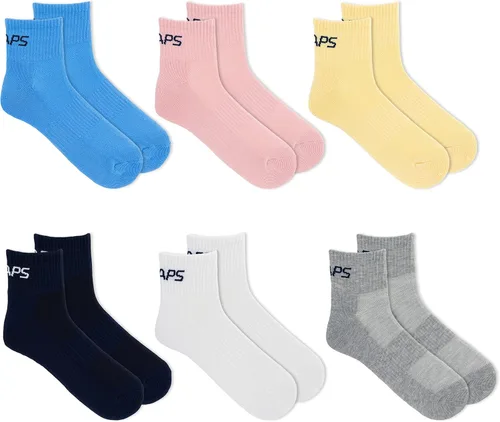 Vista 2 de Chaps Sport Cushioned Repreve Athletic Socks-6 Pair Pack-Breathable Front Mesh and Arch Support, Men's Shoe Size 6-12