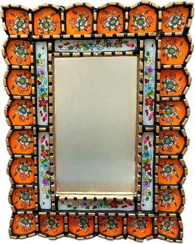 Vista 5 de Espejo Peruano Cuscajas 14" 1/2 X 11