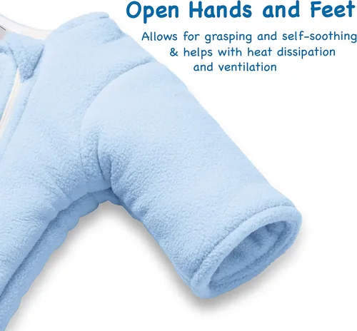 Vista 5 de Baby Merlins Magic Sleepsuit - Producto de transición para envolver - Microforro polar