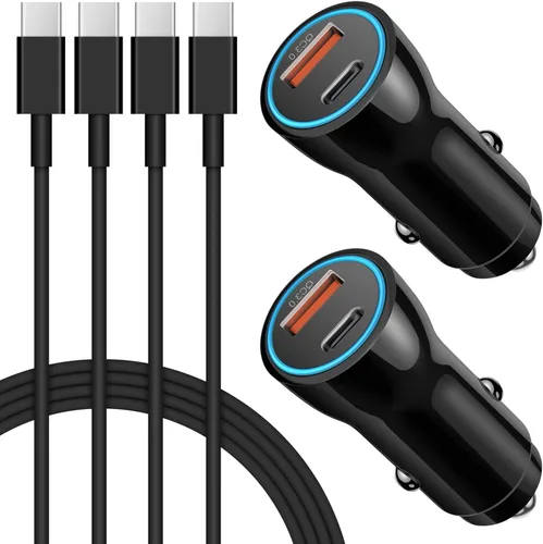 Vista 9 de Cargador de coche para iPhone 17 16 15, [Certificado MFi de Apple] Cargador de coche USB C de 43W de carga rápida con cable tipo C a C de 1 metro