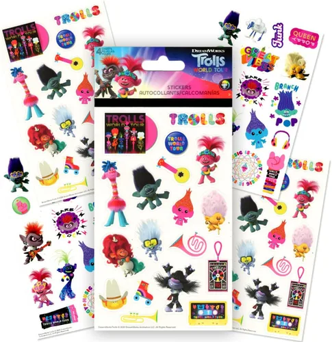 Vista 6 de Trolls - Libro de actividades para colorear y calcomanías con libro para colorear, paquetes de actividades de trolls, calcomanías y más
