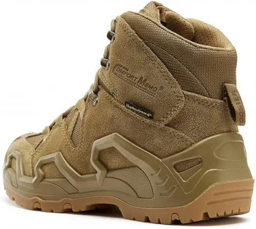 Vista 2 de ROCKROOSTER Botas de senderismo impermeables para hombre, ligeras, al tobillo, senderismo, mochileros, zapatos al aire libre, zapatos tácticos