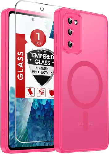 Vista 270 de LeYi Funda para teléfono Samsung-S23: protector de pantalla e imán MagSafe Púrpura