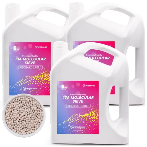 Vista 23 de Wisesorb - Perlas desecantes de tamiz molecular 5A de 3.17 KG, deshumidificadores dessecantes reutilizables absorbentes de humedad