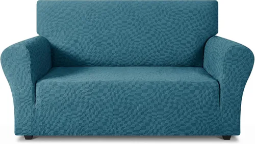 Vista 40 de ZNSAYOTX 1 Funda de silla Jacquard para sala de estar, funda de silla de alta elasticidad con brazos, antideslizante, apta para mascotas, funda