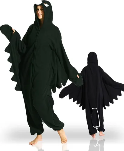 Vista 3 de ofodoing Adult Animal One-piece Pajamas Cosplay Animal Homewear Sleepwear Jumpsuit Costume for Women Men