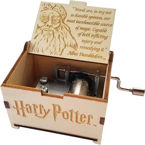 Vista 10 de TheLaser'sEdge Harry Potter Mini caja de música de regalo - Felicidad negra Negro