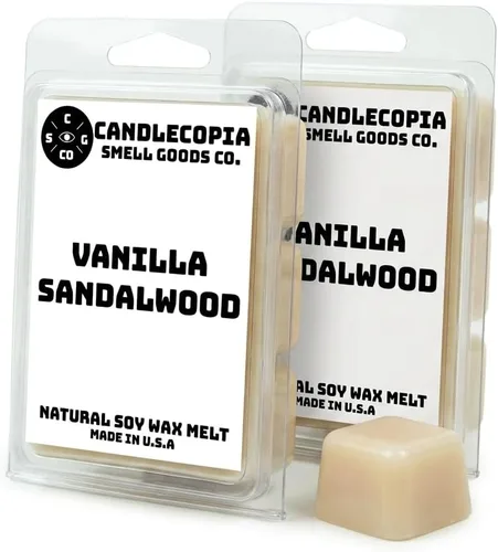 Vista 22 de Apple Maple Bourbon - Cera vegana vertida a mano fuertemente perfumada, 12 cubos de cera perfumada, 6.4 onzas en 2 paquetes de 6 unidades Bourbon