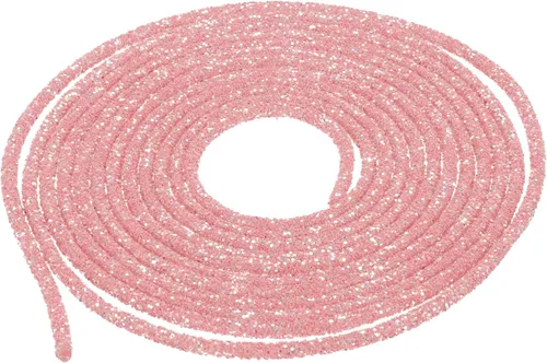 Vista 51 de MECCANIXITY Cuerda de lentejuelas con purpurina de 2.5 yardas, 6mm, 0.24 pulgadas, cuerda de tubo de lentejuelas con diamantes de imitación