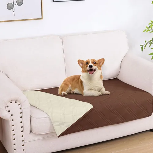 Vista 11 de hyha - Manta impermeable para cama de perro, mantas suaves para mascotas, funda impermeable para sofá para perros, fundas reversibles lavables