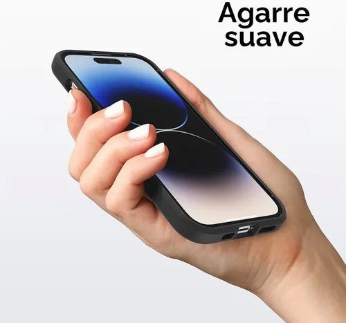 Vista 5 de OtterBox Funda para iPhone 14 Pro Max (solamente) Prefix Series, cristal negro (negro/transparente), ultrafina, apta para bolsillo, bordes elevados